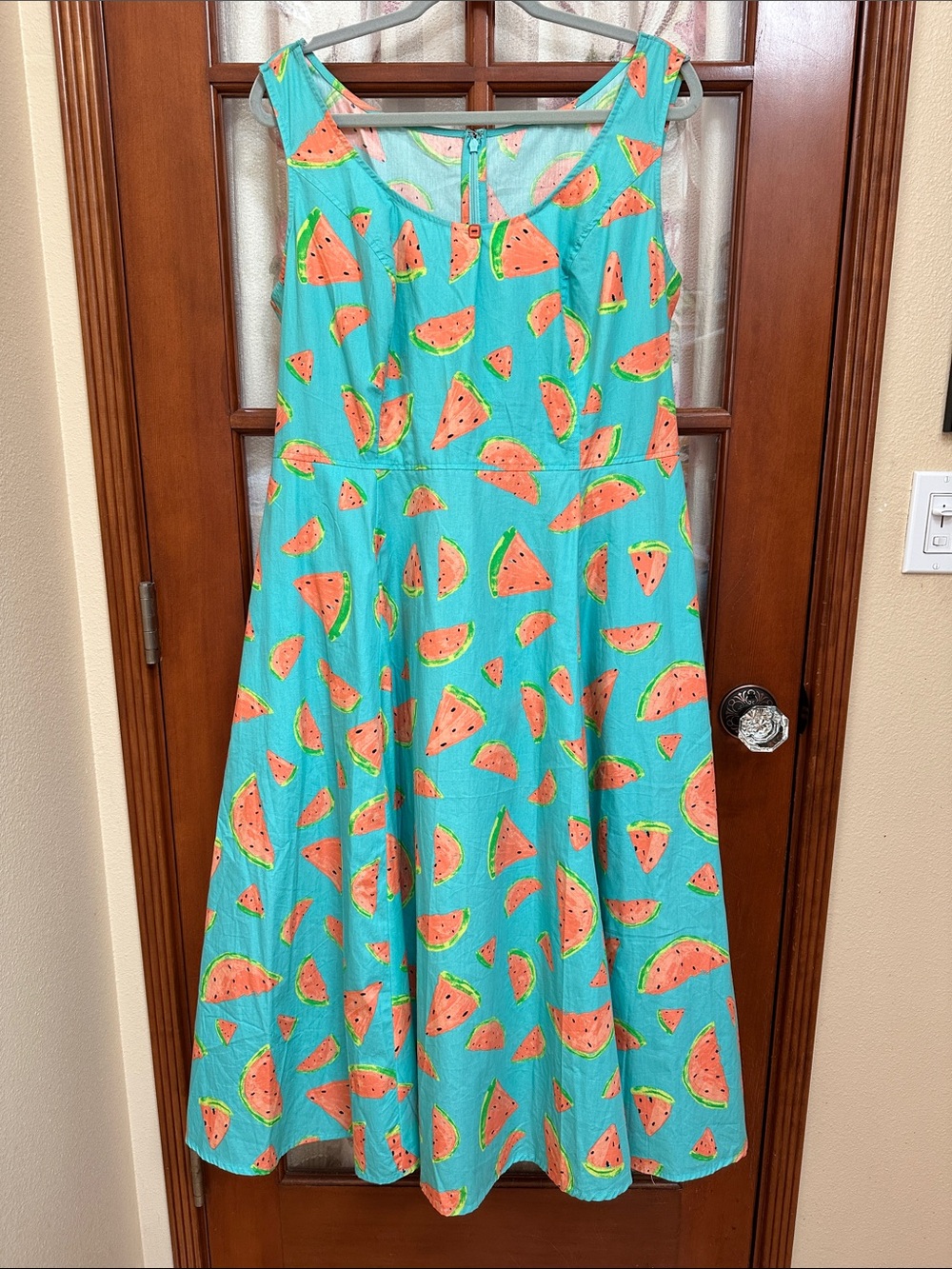 Watermelon print Summer Dress with pockets